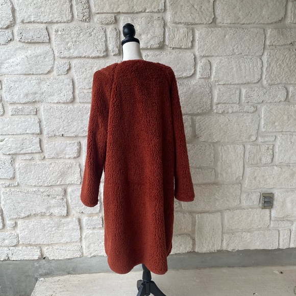 Anthropologie Margot Reversible Sherpa Coat Size XL NEW W Tags - Picture 10 of 16